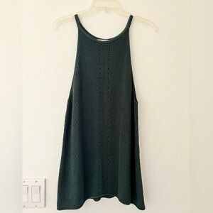 Zara Green Knit Tank Top Stylish and Versatile